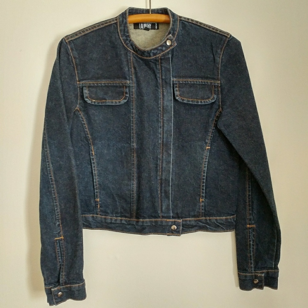 Edgy Laundry Denim Jacket Sz 10
